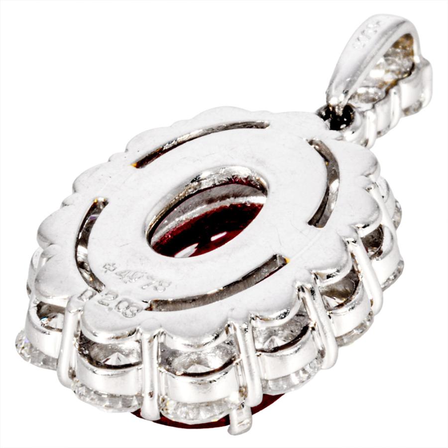 ペンダントトップ ルビー 4.078ct Pt900 6.6g レッド ダイヤモンド