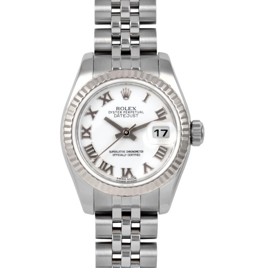 デイトジャスト ロレックス ROLEX 179174 ランダム 腕時計 ホワイト