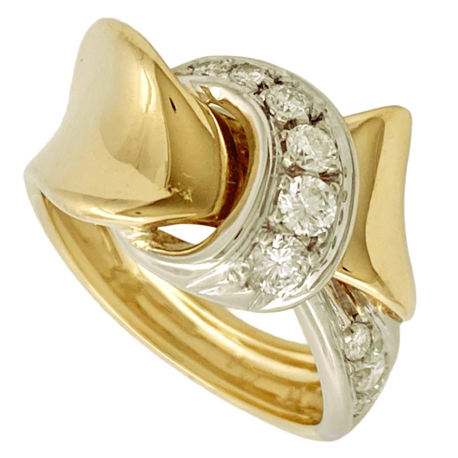 DAMIANI（ダミアーニ） リボン リング 指輪 ダイヤモンド 0.40ct 約