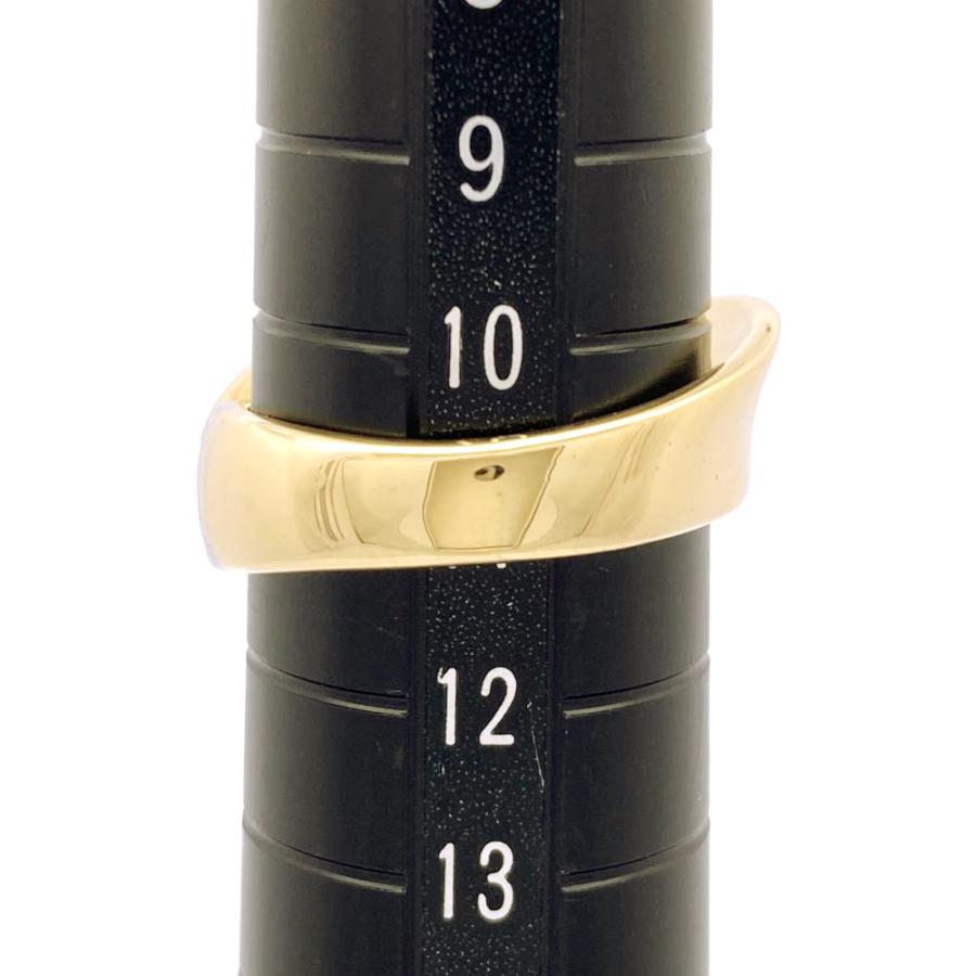 専用‼️18KT イタリア製 リボン ダイヤ ゴールド リング 指輪 約10.8g DAMIANI（ダミアーニ） リボン リング 指輪 ダイヤモンド 0.40ct 約