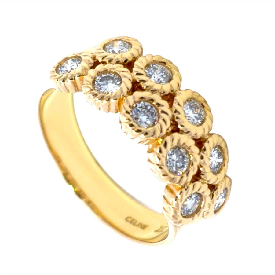 CELINE（セリーヌ） CELINE 10P ダイヤ リング 指輪 ダイヤモンド 0.55 