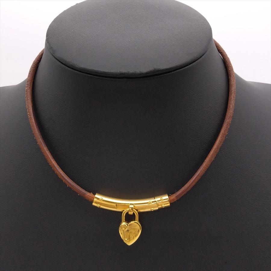 HERMES（エルメス） ヴィヴィリデ チョーカー レザー 金属 36cm