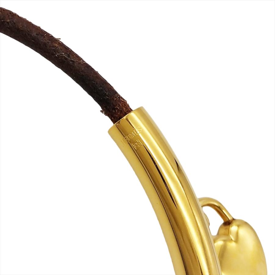 HERMES（エルメス） ヴィヴィリデ チョーカー レザー 金属 36cm