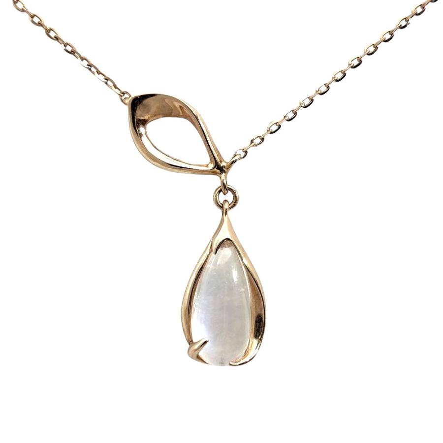 スタージュエリー STAR JEWELRY 桜 花びら ネックレス ムーンストーン