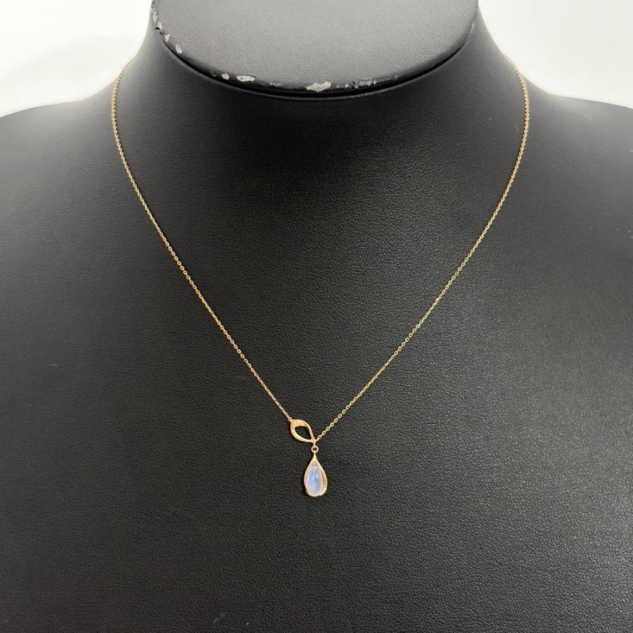 スタージュエリー STAR JEWELRY 桜 花びら ネックレス ムーンストーン