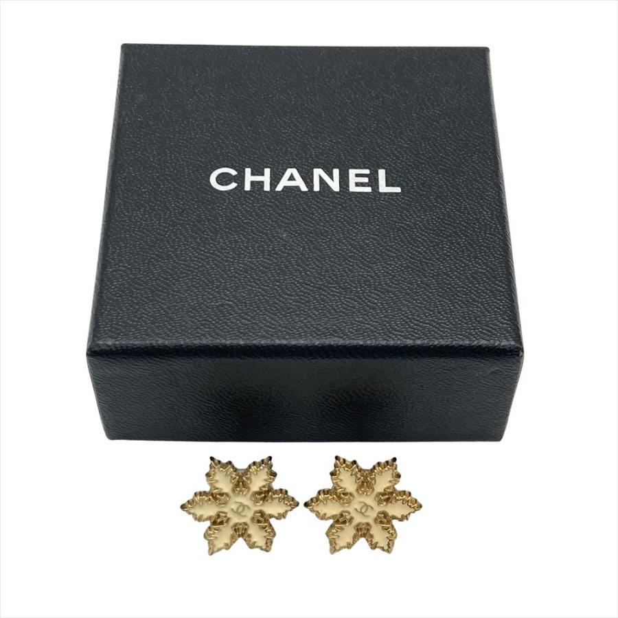 CHANEL イヤーカフ　片耳　ココマーク　刻印　箱付き CHANELシャネル ゴールド ココマーク スクエア イヤリング 箱BOX付
