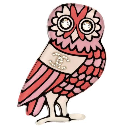 CHANEL（シャネル） ココマーク ブローチ ふくろうモチーフ ライン