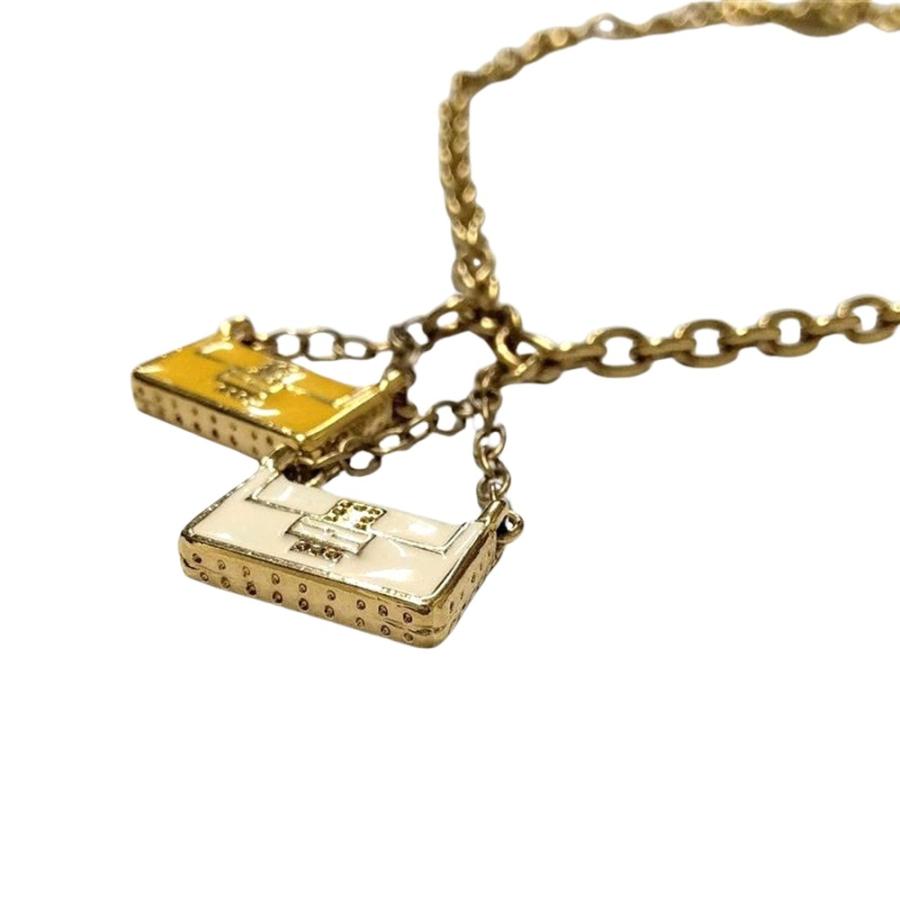FENDI（フェンディ） マンマバケット バッグチャーム ネックレス GPg FENDI ゴールド チャームネックレス
