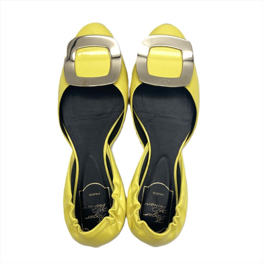 ロジェヴィヴィエ ROGERVIVIER パンプス パテントレザー イエロー