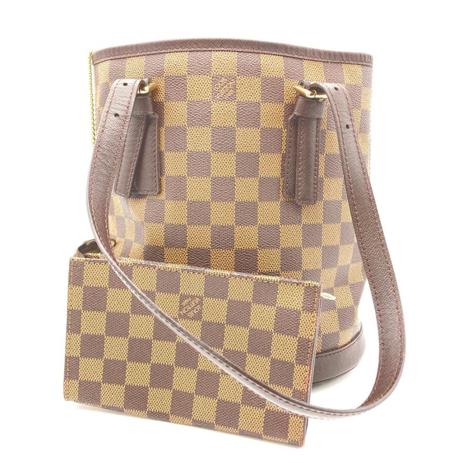 美品　LOUIS VUITTON マレ　ダミエ・エベヌ　トートバッグ　ポーチ付き LOUIS VUITTON ルイヴィトン マレ トートバッグ ダミエ エベヌ