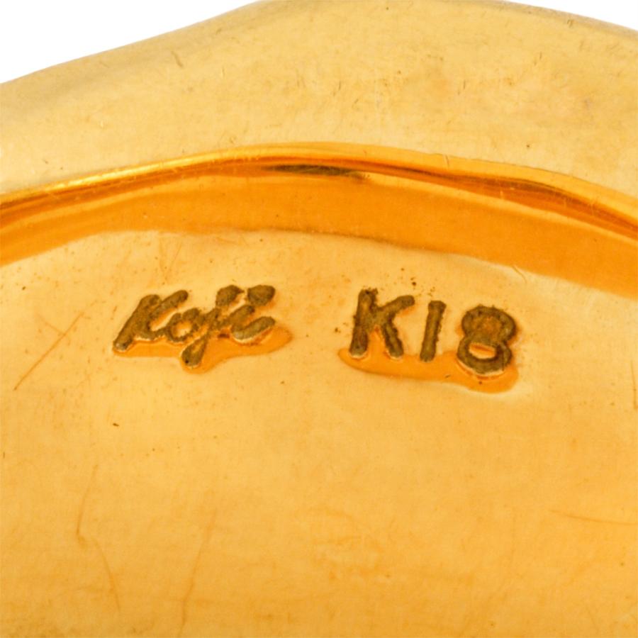 岩倉康二 IWAKURA KOJI マット デザイン 約12号 リング 指輪 K18YG