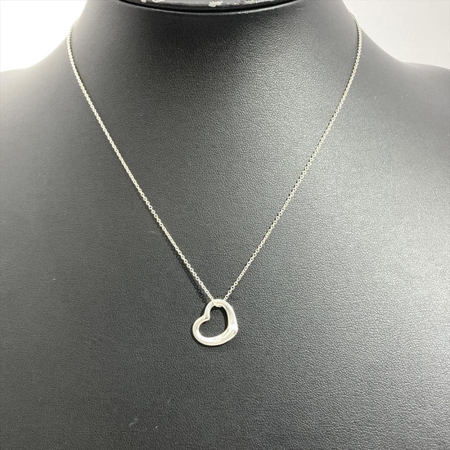 TIFFANY&CO. オープンハート スターリング ネックレス Elsa Peretti ティファニー Tiffany&Co. オープンハート ネックレス