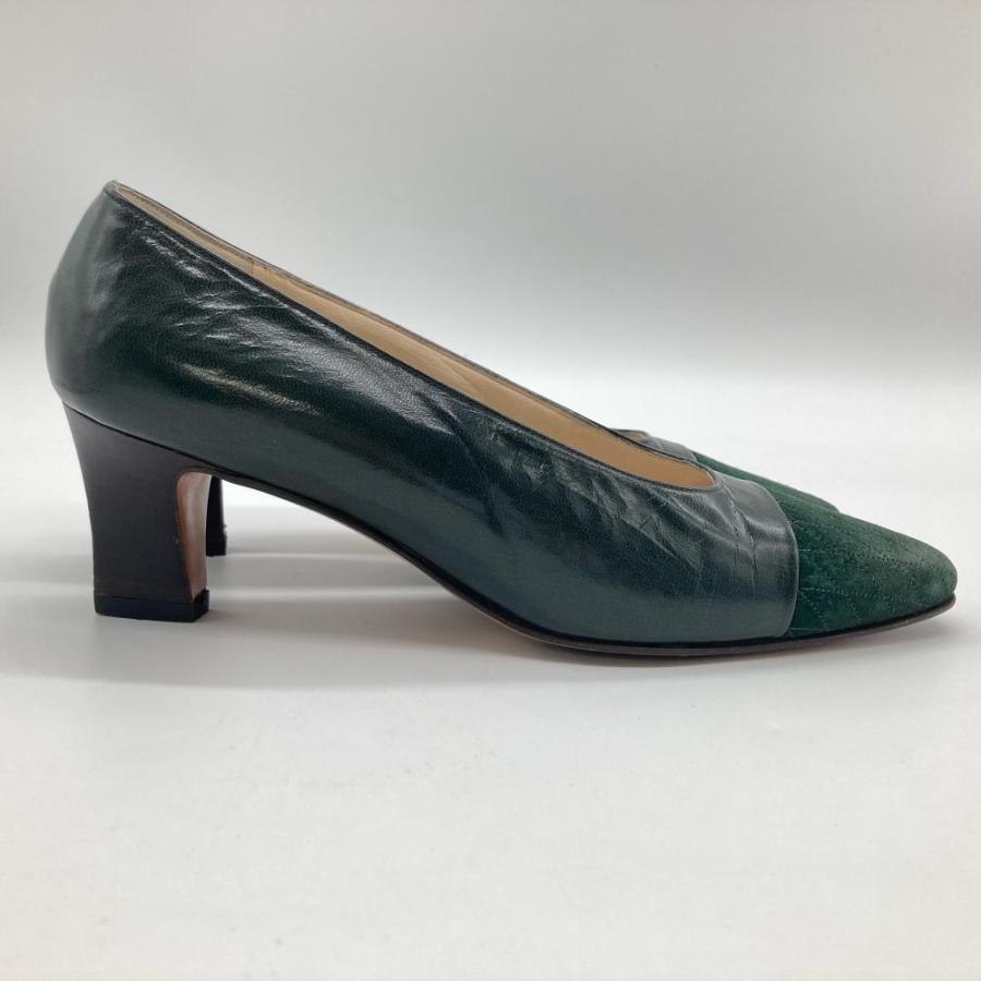 Bally（バリー） パンプス レザー グリーン : ゴールドプラザ ヤフー店