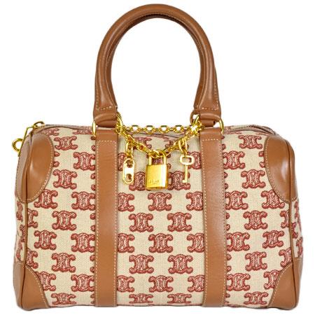 CELINE セリーヌ スモール ボストンバッグ カーフスキン CELINE セリーヌ スモール ボストンバッグ カーフスキン
