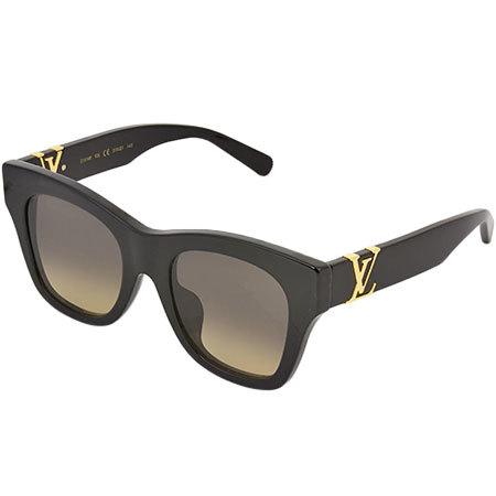 【美品】Louis Vuitton キャットアイメガネ ブラック LOUIS VUITTON（ルイ・ヴィトン） サングラス ザ LV キャットアイ