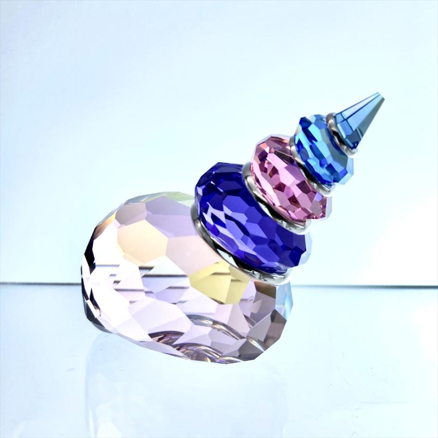 SWAROVSKI（スワロフスキー） 巻貝 CORUNNA BLUE VIOLET オブジェ 置物