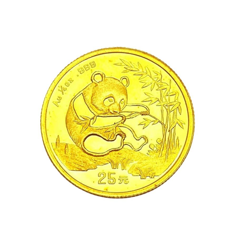 パンダ金貨 25元 純金 7.7g 1/4oz 金貨 ゴールド K24 中国 コイン 貨幣