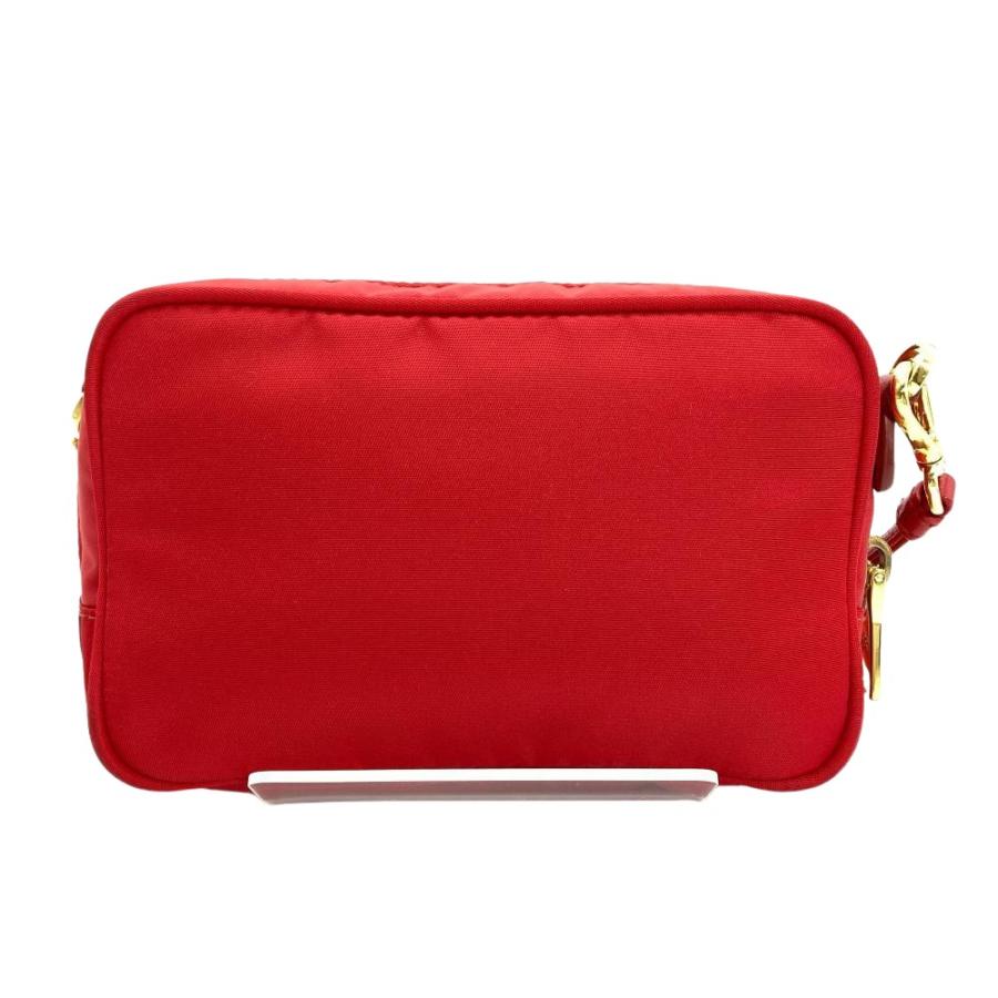 PRADA（プラダ） リボン ミニ ショルダーバッグ ナイロン レッド
