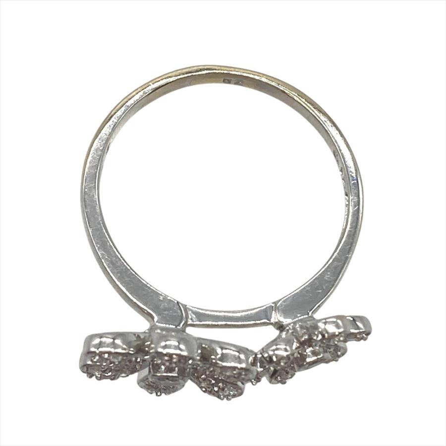 Folli Follie フォリフォリ フラワー リング 指輪 ダイヤモンド 0.12ct  
