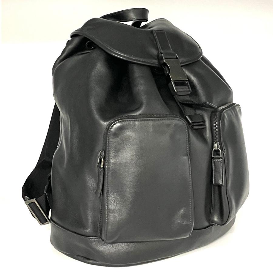 #プラダリュックカバン PRADA（プラダ） リュック デイパック バックパック レザー : ゴールド