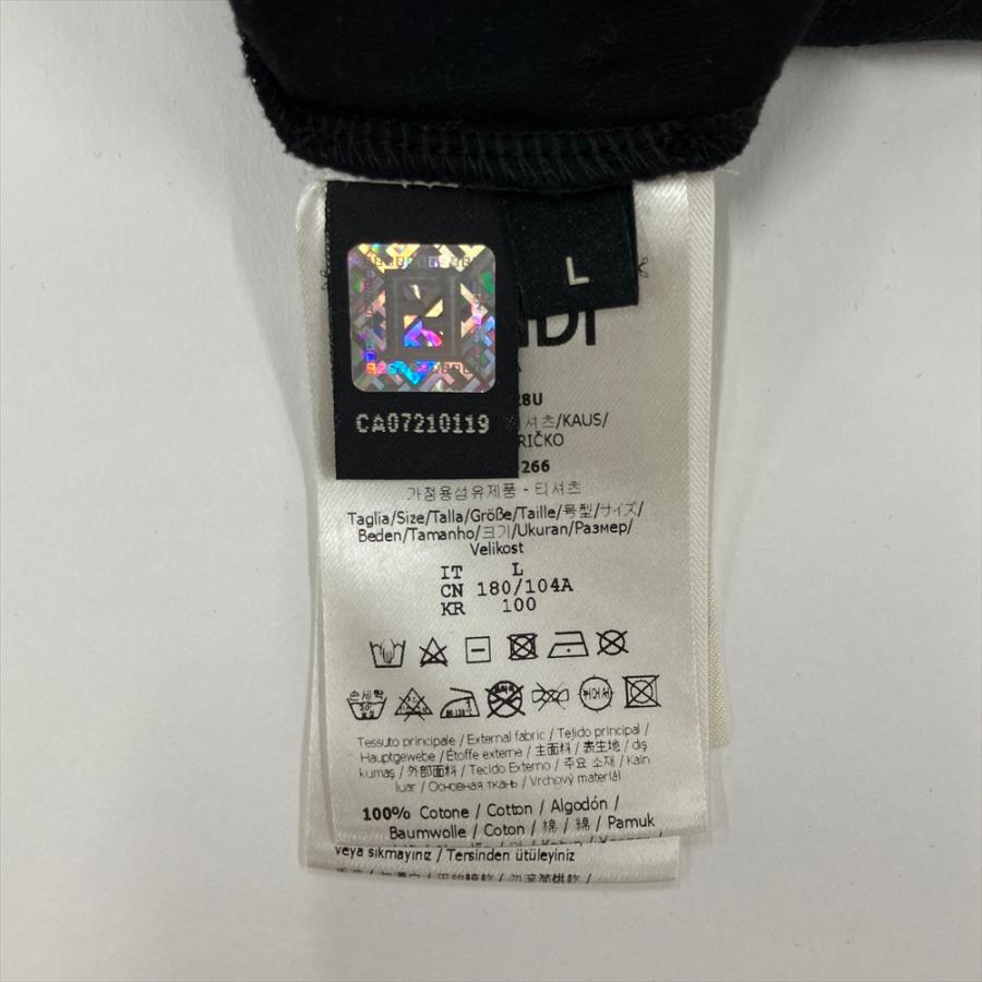 FENDI（フェンディ） ボックスロゴ ズッカ柄 半袖Tシャツ コットン
