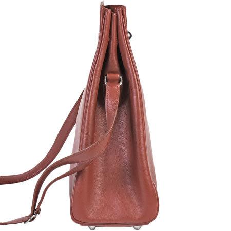 HERMES マーケットGM ショルダーバッグ カーフスキン ルージュアッシュ