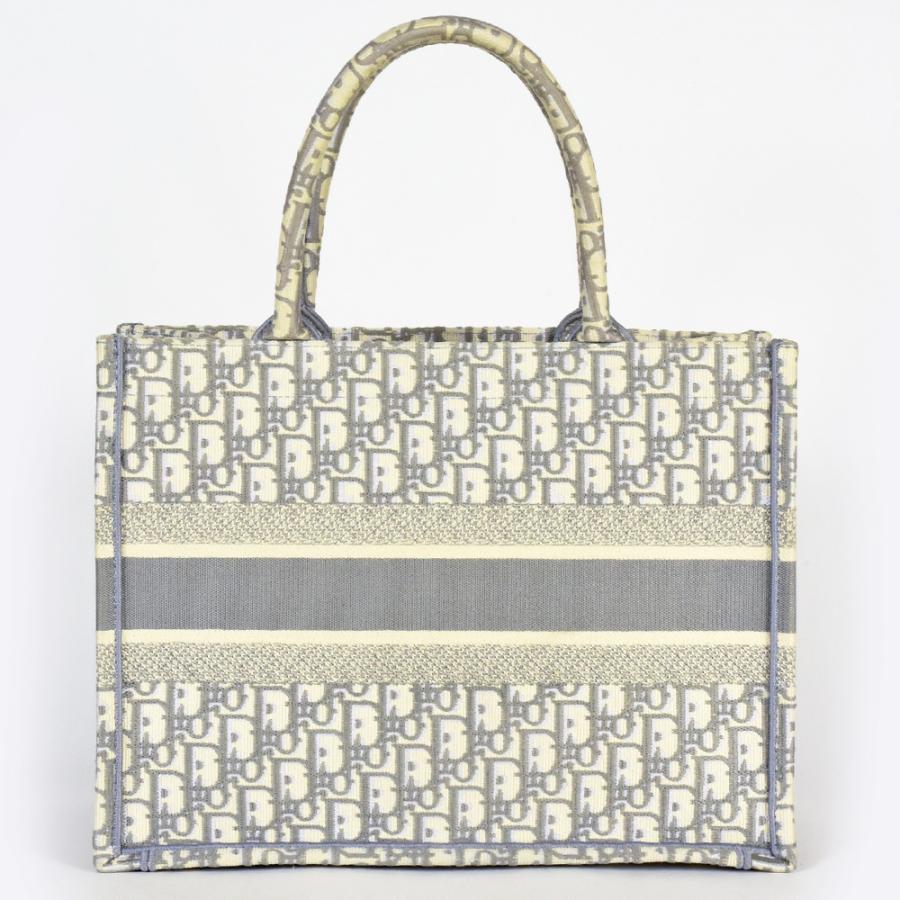 Diorブックトート ミディアム グレー キャンバス トートバッグ