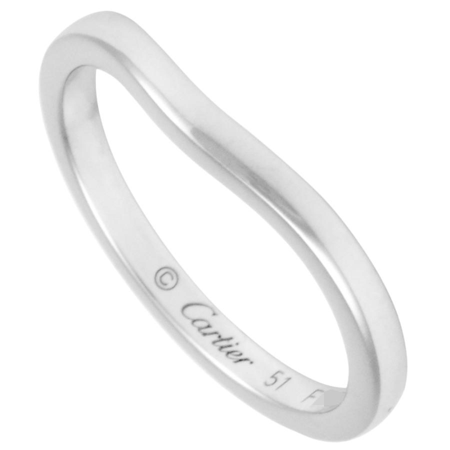 ✴︎Cartier✴︎ カルティエ バレリーナ ダイヤ ウェディングリング 51 Cartier（カルティエ） バレリーナ カーブ ウェディング リング Pt950