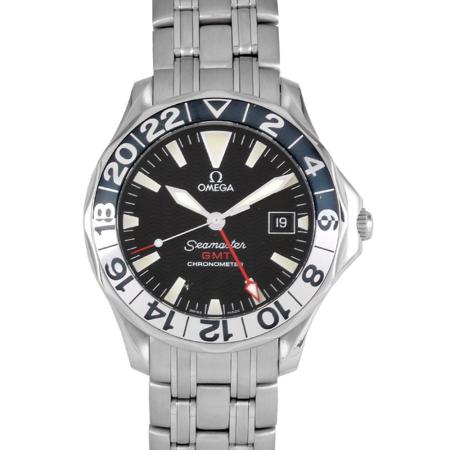 OMEGA シーマスター300GMT 2534.50 自動巻き 針不良修理ベース OMEGA（オメガ） OMEGA 2534.50.00 シーマスター 300 GMT 50周年記念