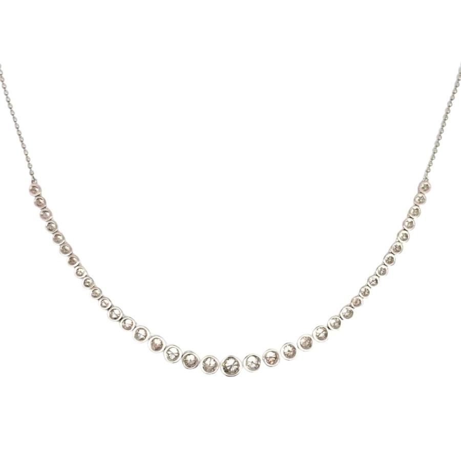 ダイヤモンド グラデーション テニス ネックレス ダイヤモンド 2.00ct Pt850 7.4g Pt950 プラチナ レディース