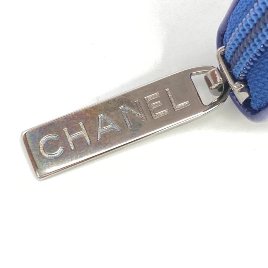 CHANEL（シャネル） ココマーク ラウンドファスナー レザー ブルー