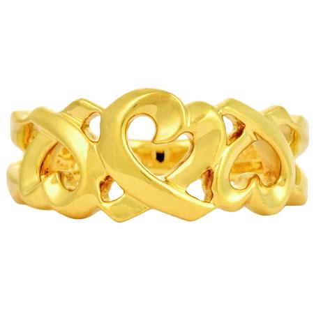 TIFFANY＆Co ティファニー パロマピカソ トリプルラビングハート約11号 楽天市場】ティファニー トリプル ラビングハート リング K18YG