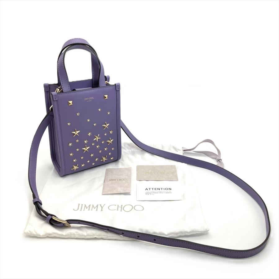 ジミーチュウ　ミニトート　ショルダー　バッグ　未使用 ジミーチュウ JIMMY CHOO MINI N/S TOTE CZN クリスタルスタッズ