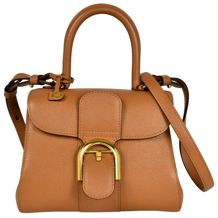 デルヴォー DELVAUX ブリヨン ミニ 2WAY ハンドバッグ AA0406 ブラウン