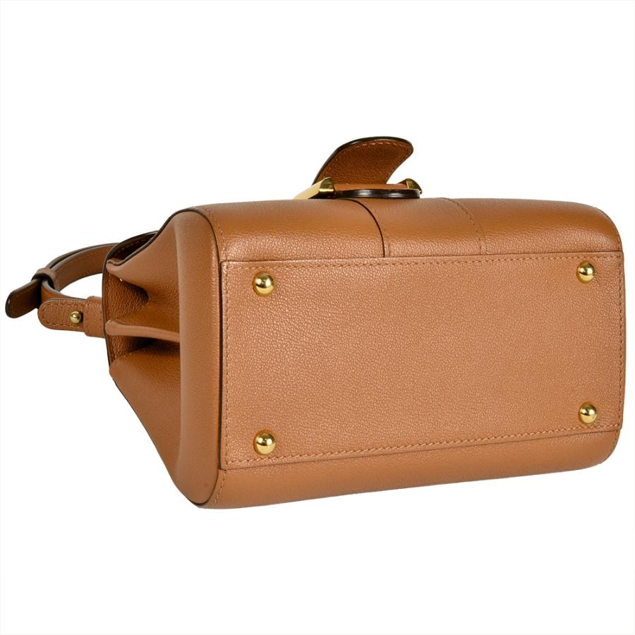 デルヴォー DELVAUX ブリヨン ミニ 2WAY ハンドバッグ AA0406 ブラウン