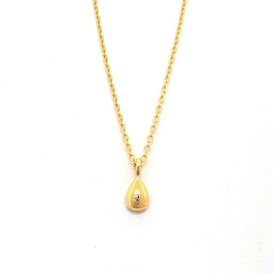 4℃ K18WG ドロップ型ネックレス