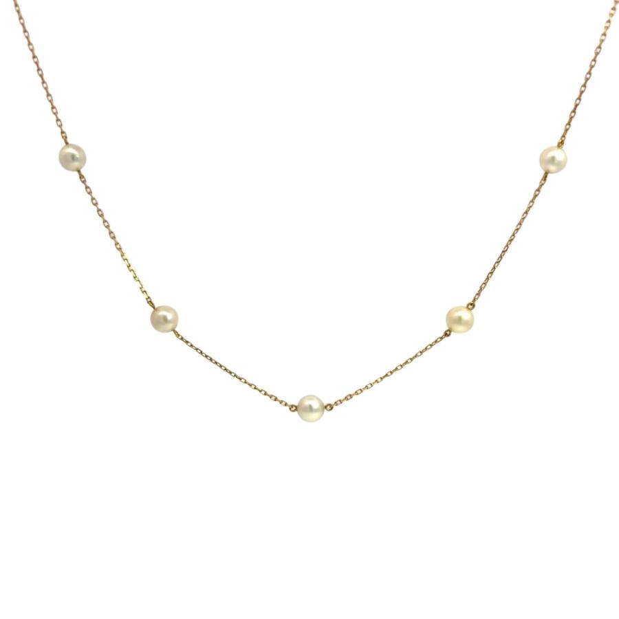 MIKIMOTO（ミキモト） ステーションネックレス パール4.6mm-6.0mm