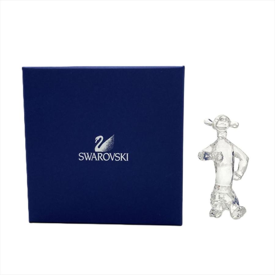 SWAROVSKI - スワロフスキー SWAROVSKI ティガー  オブジェ 置物 クリア くまのプーさん ディズニー 2010年 廃盤品【中古】 SWAROVSKI スワロフスキー ティガー オブジェ 置物 クリア くま