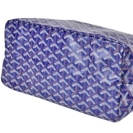 GOYARD（ゴヤール） サンルイ PM ネイビー キャンバス レザー トート