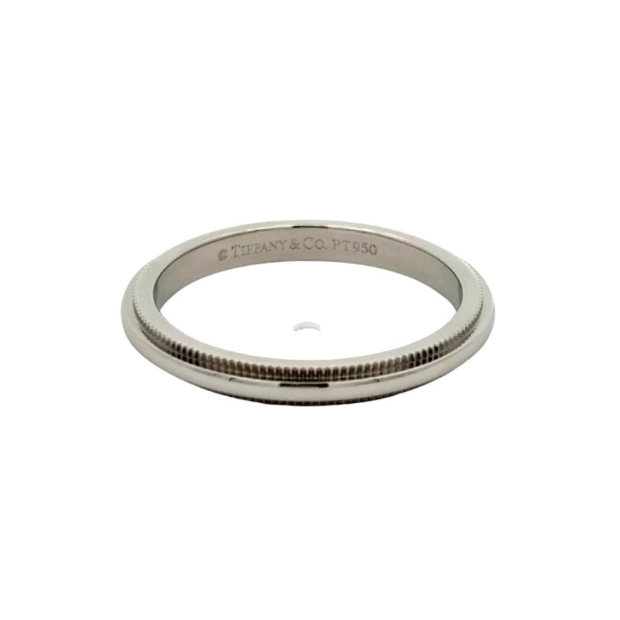 TIFFANY&Co.（ティファニー） ミルグレイン リング 指輪 約9号 Pt950