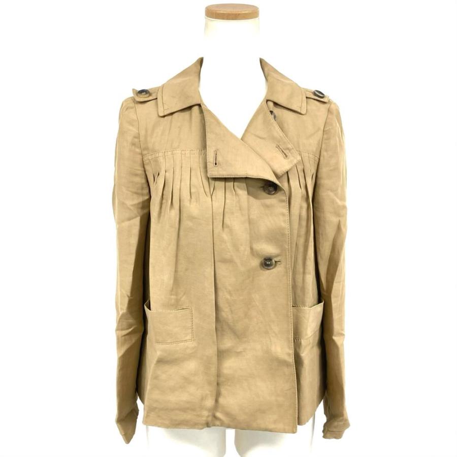 GUCCI（グッチ） リネン混 ショート トレンチコート 173379 ベージュ