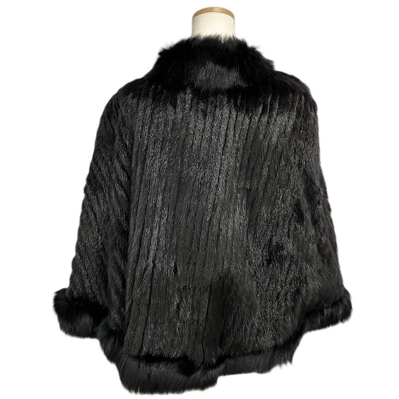 SAGA MINK ポンチョ サガミンク SAGA MINK ポンチョ ファー キュプラ アセテート