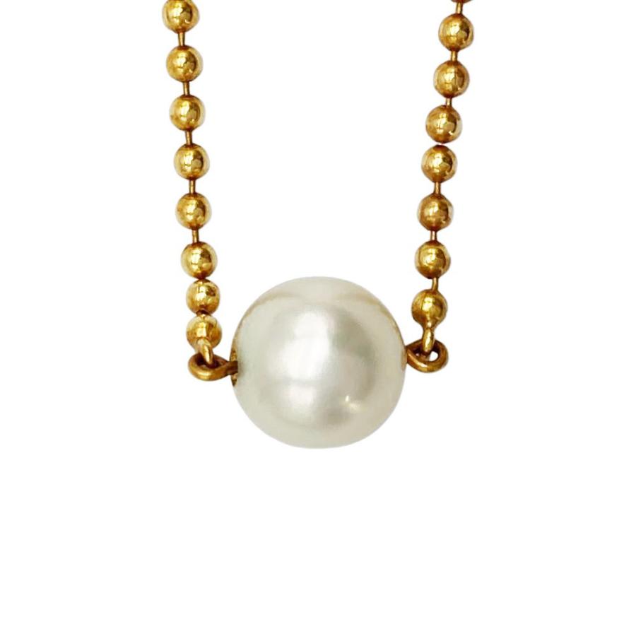 MIKIMOTO（ミキモト） パール6.8mm ネックレス K18YG 3.7g 真珠