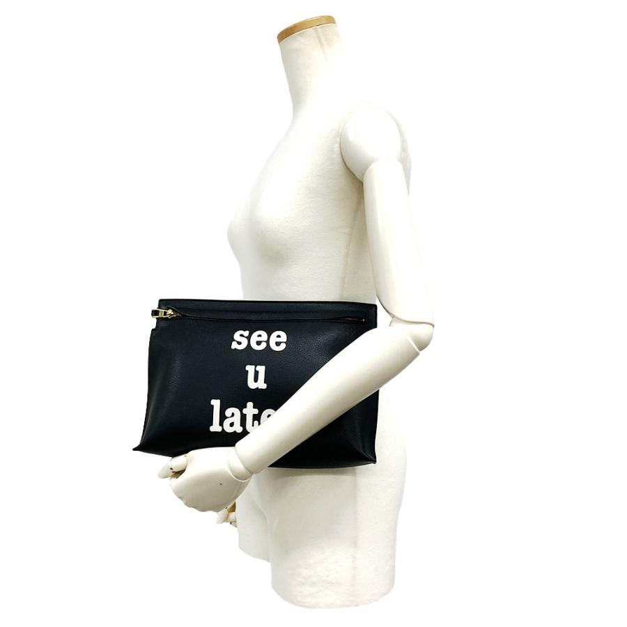 LOEWE ロエベ アナグラム see u later クラッチバッグ ブラック