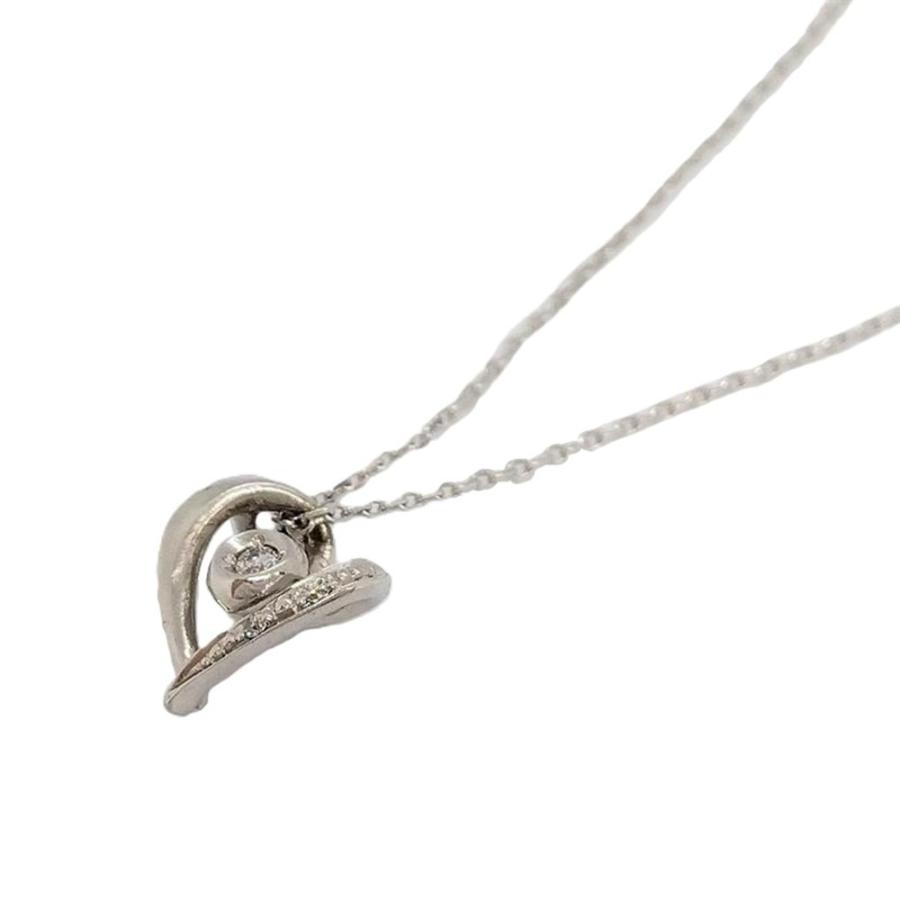 スタージュエリー STAR JEWELRY ハート ネックレス ダイヤモンド 0.01 