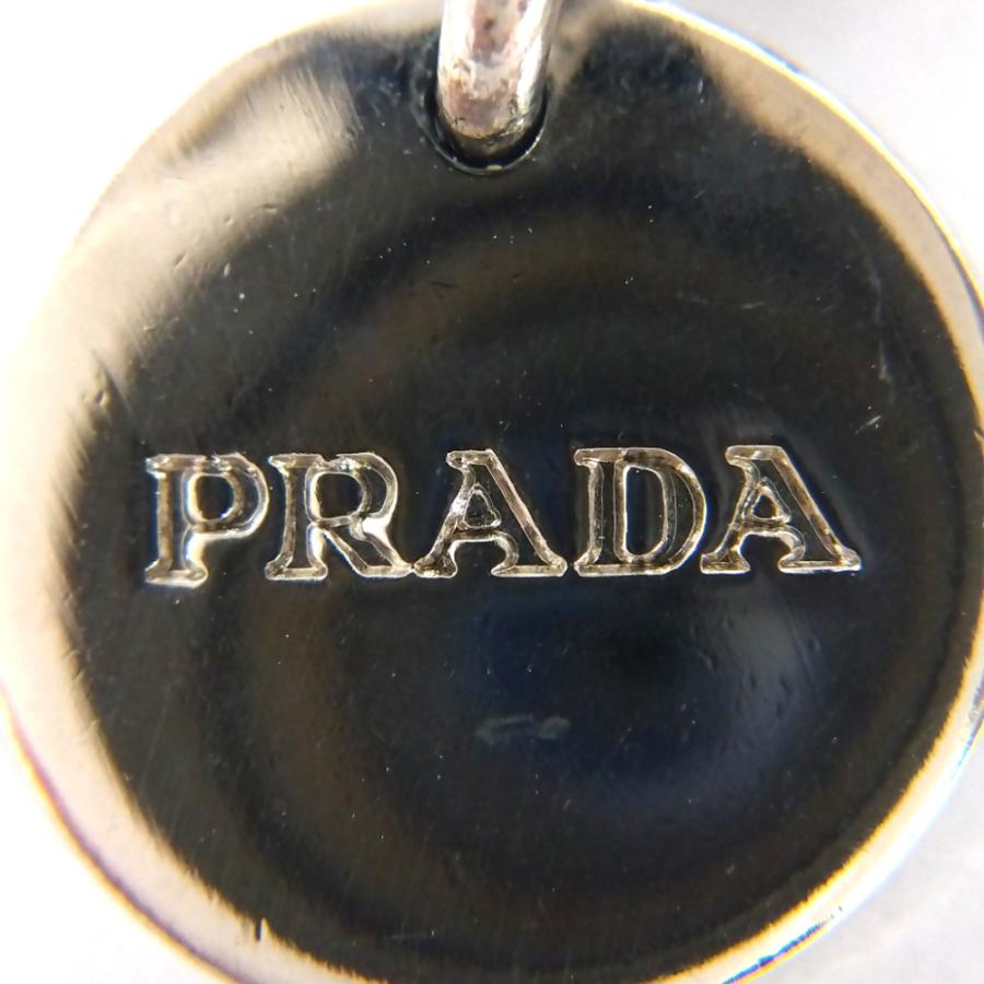 PRADA（プラダ） スカル ラインストーン ネックレス ブラック シルバー 