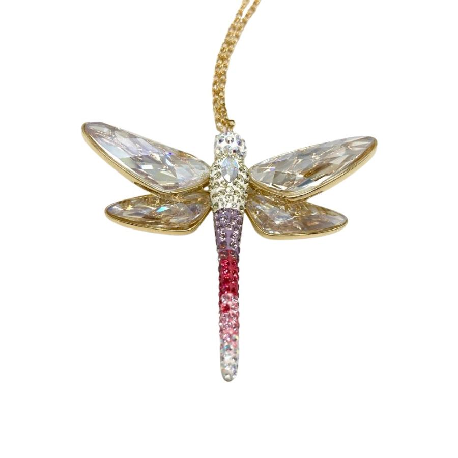SWAROVSKI（スワロフスキー） トンボ ネックレス メタルg マルチカラー