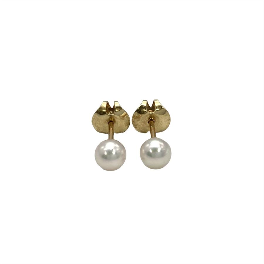 MIKIMOTO（ミキモト） ベビーパール 約5mm ピアス K10YG 0.9g 真珠
