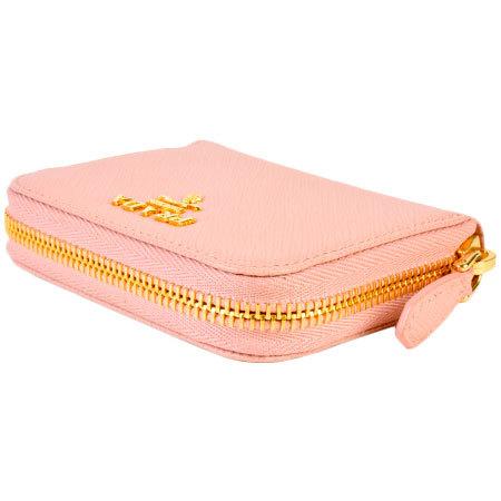 PRADA（プラダ） コインケース ピンク サフィアーノ ゴールド金具