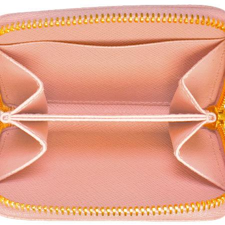 PRADA（プラダ） コインケース ピンク サフィアーノ ゴールド金具